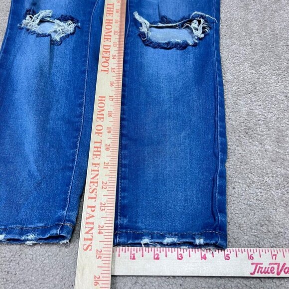 Garage Jeans Women’s Blue Retro High Waist Distressed Pockets Size 9 - Picture 3 of 12